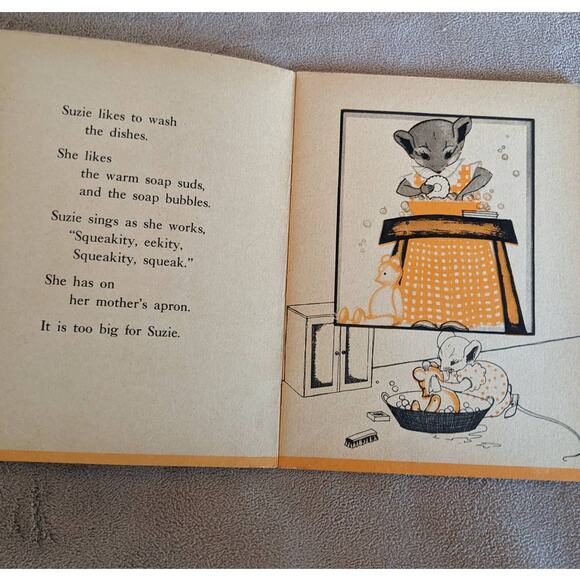 Vintage 1934 Suzie A Shy Little Mouse By Ruth W. Wittner Childrens Bedtime - Picture 7 of 11